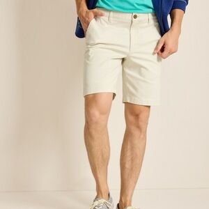 Tommy Bahama Beige Flat Front Chino Golf Walking Cotton Shorts Size 36